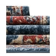 thumbnail image 6 of Unique Loom Utopia Collection Area Rug - Helios (7' Round Dark Blue/Beige), 6 of 7