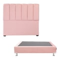 thumbnail image 1 of Box Base Cama Queen Size + Cabecera Kami Rosa Dicasa  Pink, 1 of 8