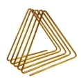 thumbnail image 3 of GROWTH TANK Triangular Desktop Book Rack Metal Wire Bookshelf Magazine Holder Golden, 3 of 9