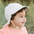 thumbnail image 7 of JAN & JUL Infant Sun-Hat, Cotton Cap with Soft Brim (White, Size XS: 0-3m), 7 of 7