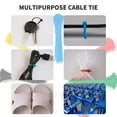 thumbnail image 6 of 100Pcs Nylon Universal Cable Tie Buckle, Heavy Duty Self-Locking Nylon Zip Ties Holder, Multipurpose Plastic Cable Ties Tool for Car Daily Repair (100Pcs) Deals of the day Clearance, 6 of 9