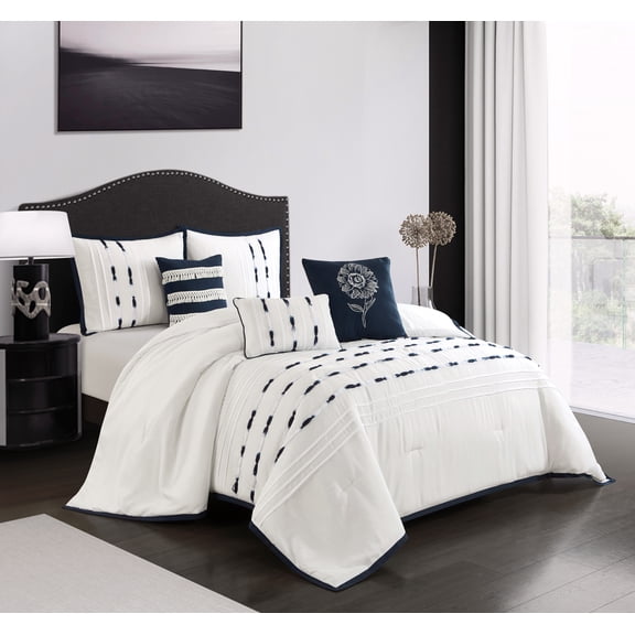 Nanshing Beatrice 6-Piece Modern Minimalist Comforter Set Queen