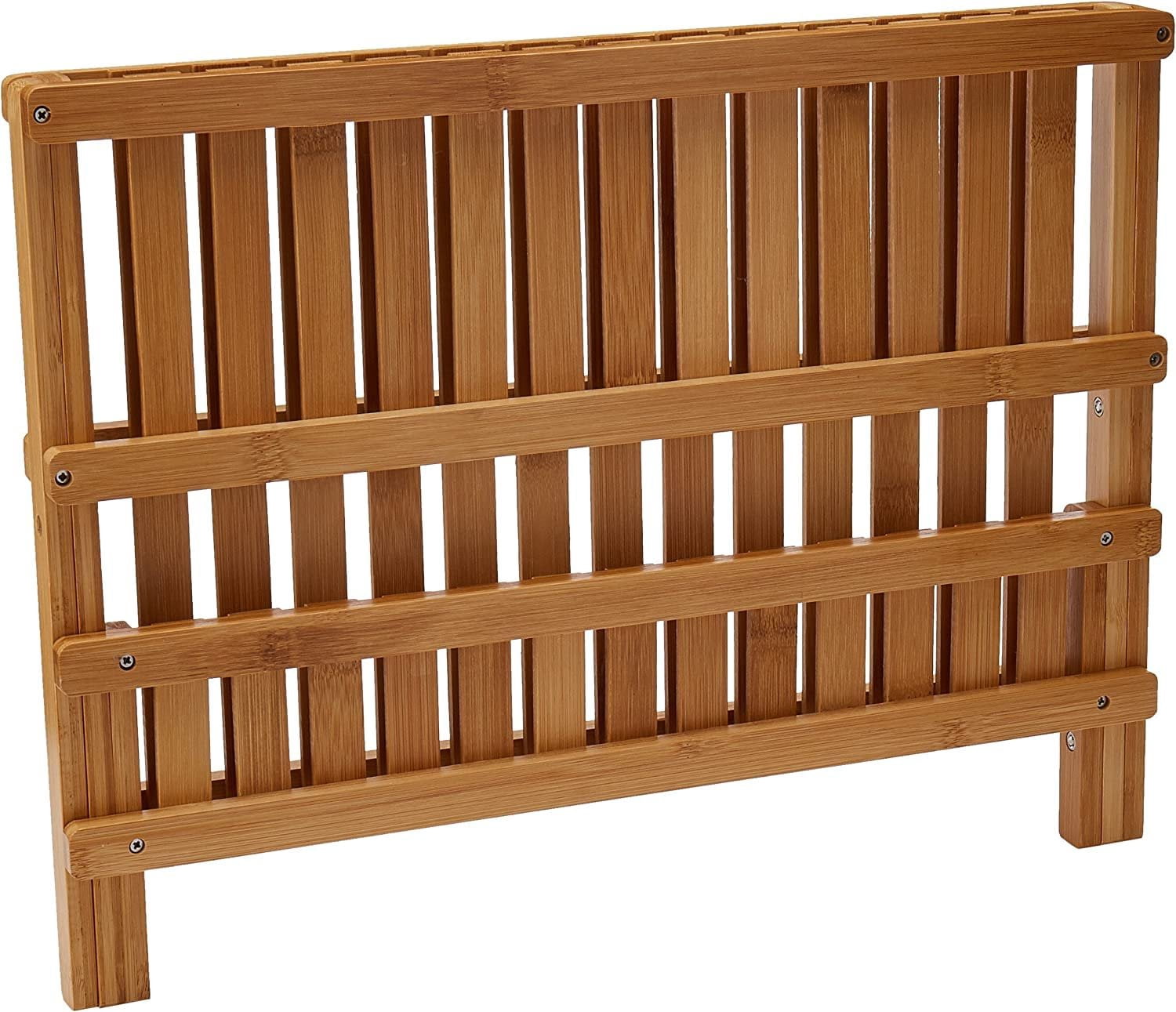 Bamboo Folding Dish Rack