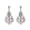 Silver, variant on 1928 Jewelry Large Regal Filigree Post Drop Earrings (Gold)