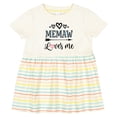 thumbnail image 3 of Inktastic Memaw Grandma Loves Me Girls Baby Dress, 3 of 5