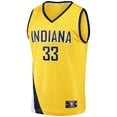 thumbnail image 2 of Men's Fanatics Myles Turner Gold Indiana Pacers Fast Break Replica Jersey - Statement Edition, 2 of 3