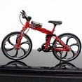 thumbnail image 3 of Miniature Bicycle Model Toy Alloy Plastic Downhill Mountain Bike Toys Gifts for Boys Black-red, 3 of 5