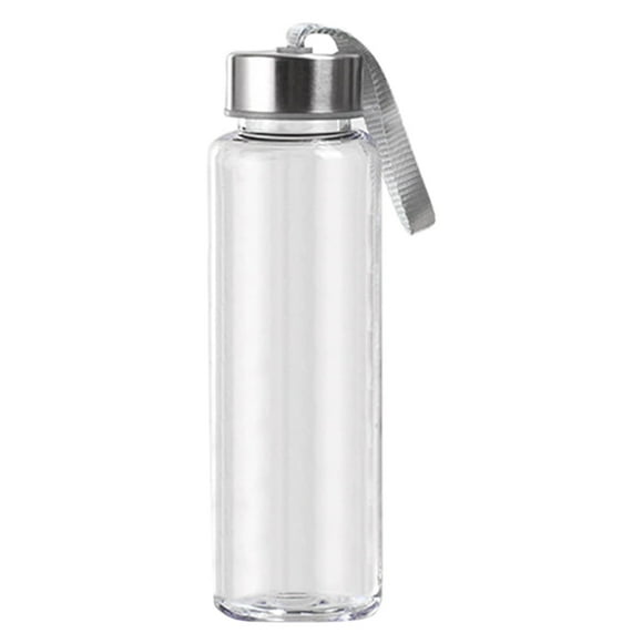 AQITTI Glass Water Bottles, Reusable Water Bottles with Airtight Stainless Steel Lids for Hot Or Cold Drinks.