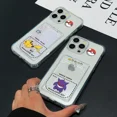 thumbnail image 2 of Pikachu Gengars Squirtles Bulbasaurs funda de teléfono para iPhone 16 15 14 Plus 13 12 Mini 11 Pro Max X Xs 7 8 Card Pocket Clear Cover, 2 of 5