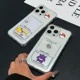 thumbnail image 2 of Pikachu Gengars Squirtles Bulbasaurs funda de teléfono para iPhone 16 15 14 Plus 13 12 Mini 11 Pro Max X Xs 7 8 Card Pocket Clear Cover, 2 of 5