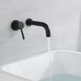thumbnail image 7 of SUMERAIN Wall Mount Bathtub Faucet Set with Single Left-Handed Handle, Matte Black, 7 of 7