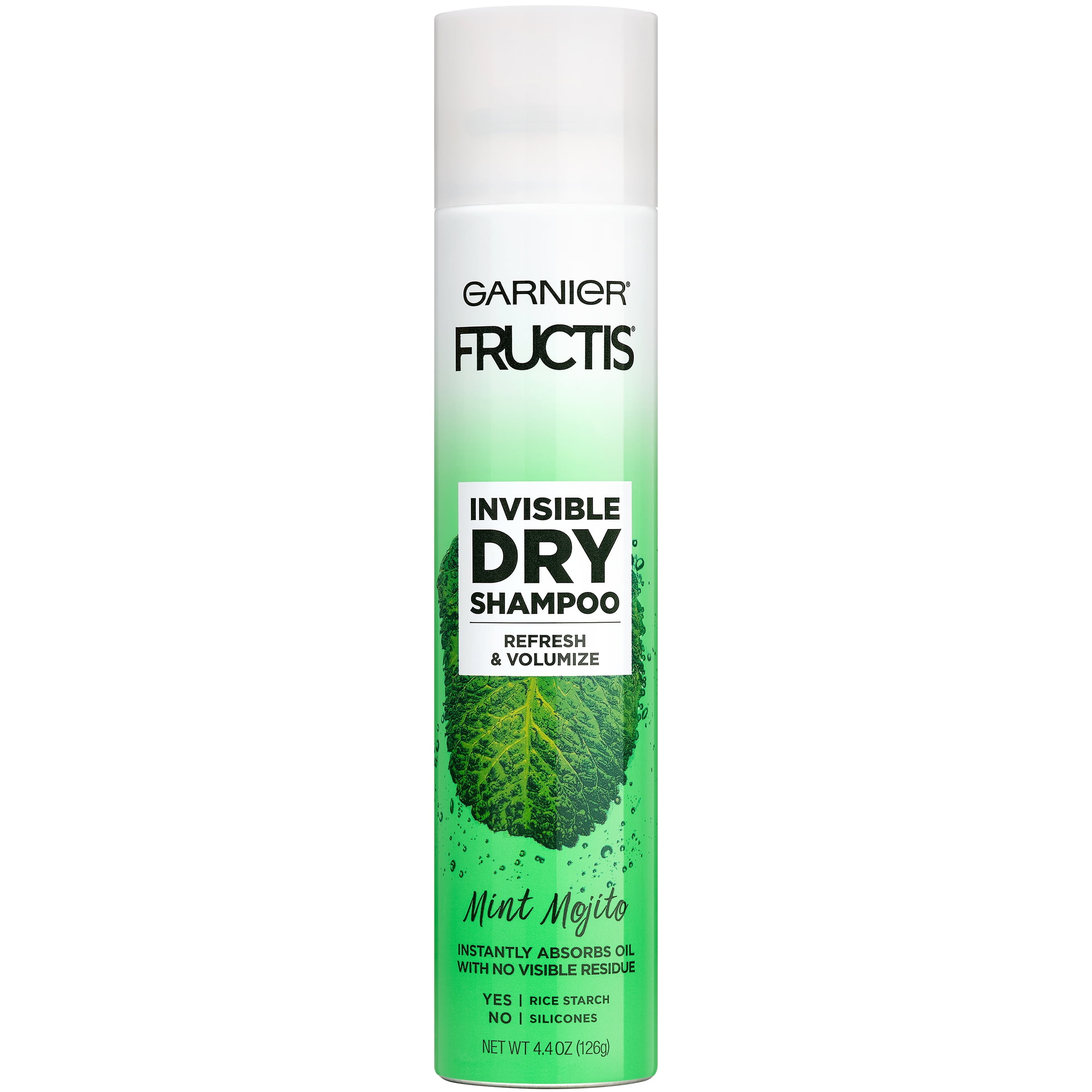 Garnier Fructis Invisible Dry Shampoo, Mint Mojito, No Visible Residue