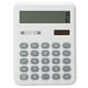 thumbnail image 1 of Calculadora de escritorio portátil de mano con dibujo extraíble, calculadora blanca con batería integrada para estudiantes y niños, 1 of 5