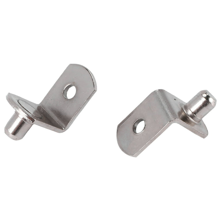 104Pcs Shelf Pins Kit,4 Styles Nickel Plated Shelf Support Pegs