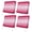 Pink, variant on Outdoor Patio Cushion Covers 4 Pack Purple Patio Chair Cushion Covers with Ties and Zipper Gradient Stripes Modern Waterproof Outdoor Seat Cushion Covers for Patio Furniture 22"x22"