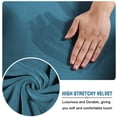 thumbnail image 4 of 4 Pieces Thick Velvet Sofa Covers Couch Covers for 3 Cushion Couch Sofa High Stretch Slipcovers Furniture Protector Form Fit Luxury Couch Cover for Dogs Width Up to 90 Inch, 4 of 7