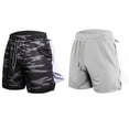 thumbnail image 1 of Bañador de 2 piezas para hombre, pantalones cortos de playa de secado rápido con bolsillos, para uso deportivo y para llevar toallas, 1 of 5