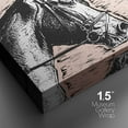 thumbnail image 4 of PixonSign Canvas Print Wall Art Graphic Comic Book Horse Animals Wilderness Illustrations Pop Art Rustic Portrait Expressive Multicolor Ultra for Living Room, Bedroom, Office - 12"x18", 4 of 5