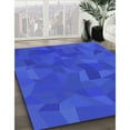 thumbnail image 2 of Ahgly Company Indoor Rectangle Patterned Blue Ribbon Blue Area Rugs, 8' x 12', 2 of 6
