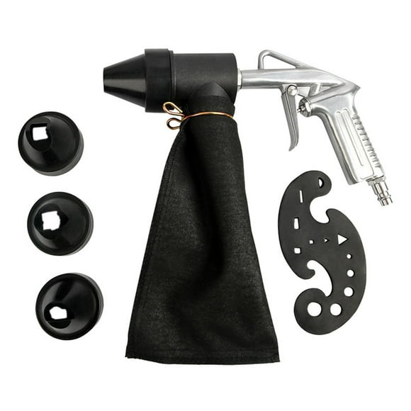 6PCS Pneumatic Sandblasting Machine Set Handheld Sand Blasting Machine with