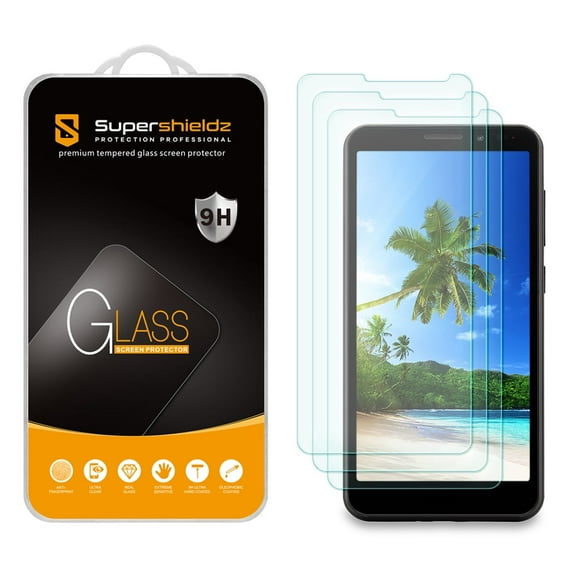 [3-Pack] Supershieldz for Orbic Maui Tempered Glass Screen Protector, Anti-Scratch, Anti-Fingerprint, Bubble Free