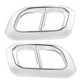 thumbnail image 1 of Tail Throat Decor Tail Throat Frame Exhaust Tail Outlet Trim Exhaust Pipe Tail Cover Car Exterior Decoration 2pcs Car Tail Throat Frame 4 Outlet Exhaust Pipe Trim Fits For  GLC GLE, 1 of 8