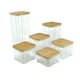 thumbnail image 1 of Set de Recipientes Herméticos HW HOME con Tapa Café 6 Piezas, 1 of 6