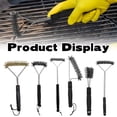 thumbnail image 4 of BBQ Grill Cleaning Brush Outdoor Stainless Steel Scraper Wire Cleaner for Charcoal Gas Grills Smokers Grates Long Handle Kitchen Cooking Tools G, 4 of 7