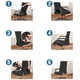 thumbnail image 4 of Funda elástica para silla de ordenador (negro, L), funda universal para silla de ordenador, decoración, protección para silla de ocio, 4 of 5