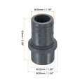 thumbnail image 2 of Unique Bargains UPVC Reducer Pipe Fitting 32mm OD 30mm Barbed, 2 Pack Straight Coupling Adapter Connector, Grey, 2 of 5