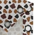 thumbnail image 4 of Ambesonne Cow Print Grommet Curtain, Abstract Cow Hide, 50" x 72", White Brown Black, 4 of 6