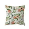 thumbnail image 5 of Back Cushion Yellow Bed Cushion Waist White Cushion Cover Green Leaf Pillow Cover Sofa Pillow, 5 of 5
