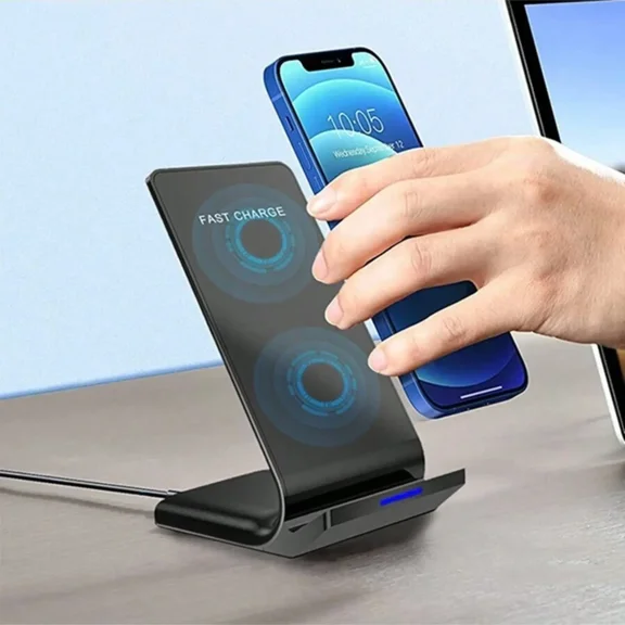 20W Fast Wireless Charger Station for Samsung Galaxy S26/S25/S24/S23/S22/Note 20/10 & Phone Wireless Charging Stand for iPhone 17/16/15/14/13/12//11/XR/XS/8 Smartphone Cellphone charging station