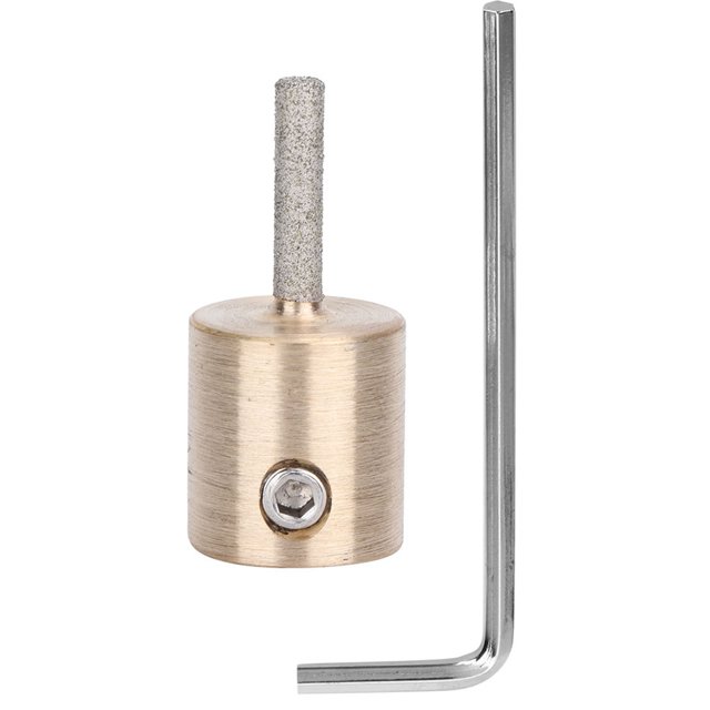 Broca de diamante para amoladora de vidrio cerámico, herramienta abrasiva para amoladora de vidrio de diamante interior (MCB18)