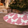 thumbnail image 6 of Daiia Butterfly 2 Drawing Merry Christmas Tree Skirt , Xmas Large Lace-up Tree Skirt, Santa Snowflakes Rustic Home Decorations New Year Party Farmhouse Decor-36", 6 of 7