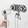 thumbnail image 3 of hejhncii Hair Dryer Holder with Magnetic Fixation and Suction Cup Space Saving Wall Mounted Hair Dryer Stand for Bathroom, 3 of 13