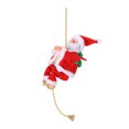 thumbnail image 2 of Dserfhy Climbing Santa with Music Animated Electric Climbing Santa Claus on Rope Novelty Christmas Tree Ornament for Holiday Fireplace Home Decor, 2 of 7