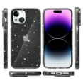 thumbnail image 2 of Glitter Clear Case for iPhone 15 Plus, Shining Sparkle TPU Military Grade Shockproof Cover Full Coverage Non-Yellowing Anti-Scratch Translucent Slim Lightweight Case, Gray, 2 of 6