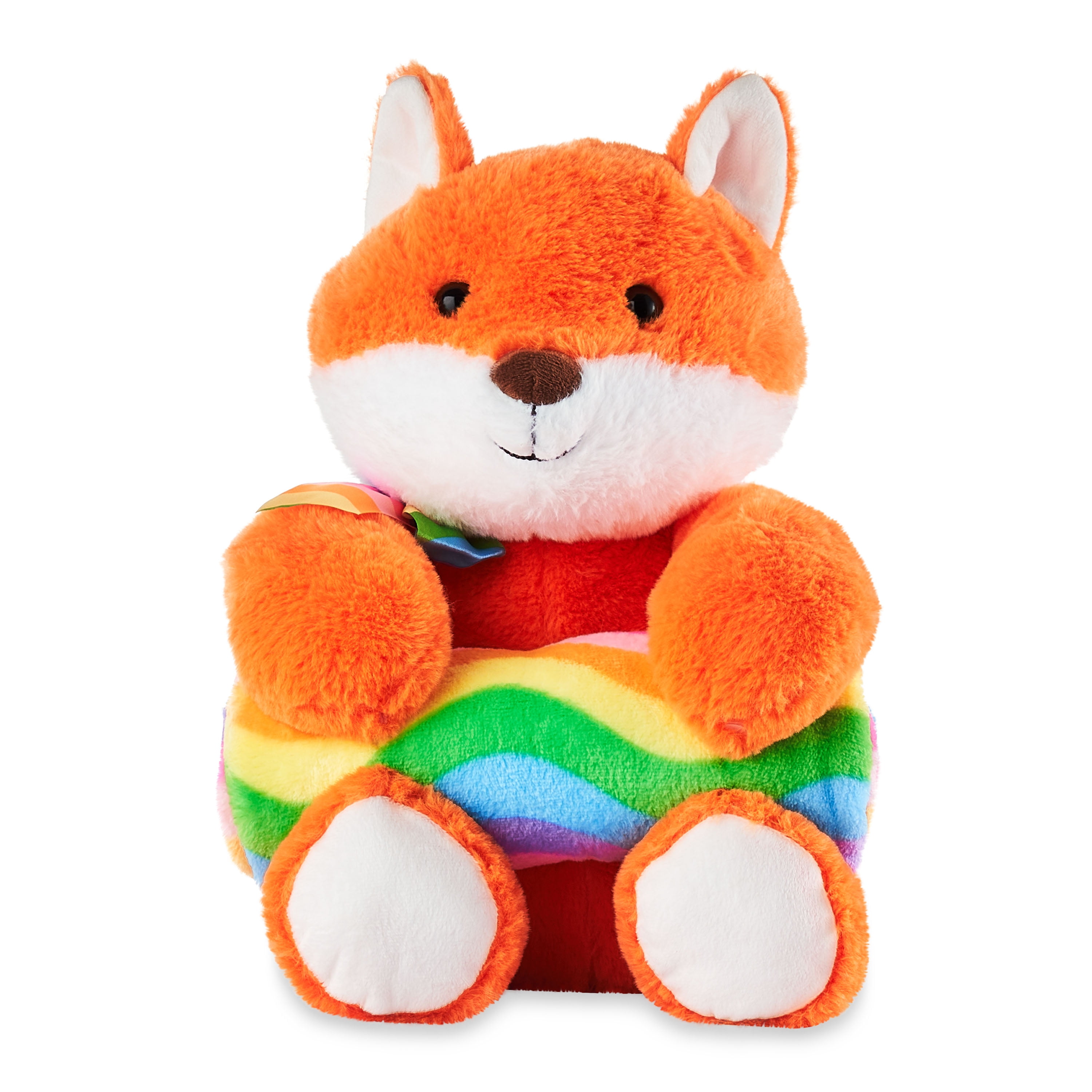 Wholesale Sitting Fox Plush Toy - 5, Bean Bag - Dollardays