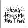 thumbnail image 1 of Cuadro Decorativo - Jesús me conoce Jr  Impresión en canvas, estrechado., 1 of 2
