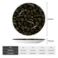thumbnail image 2 of Zufioo Gold Pinecone Merry Christmas Print Bone China Decorative Plate, Ceramic Dinner Plate with Stand Ceramic Decoration Homewares-10in, 2 of 6