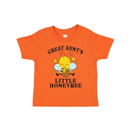 

Inktastic Cute Bee Great Aunt s Little Honeybee with Stars Gift Toddler Boy or Toddler Girl T-Shirt