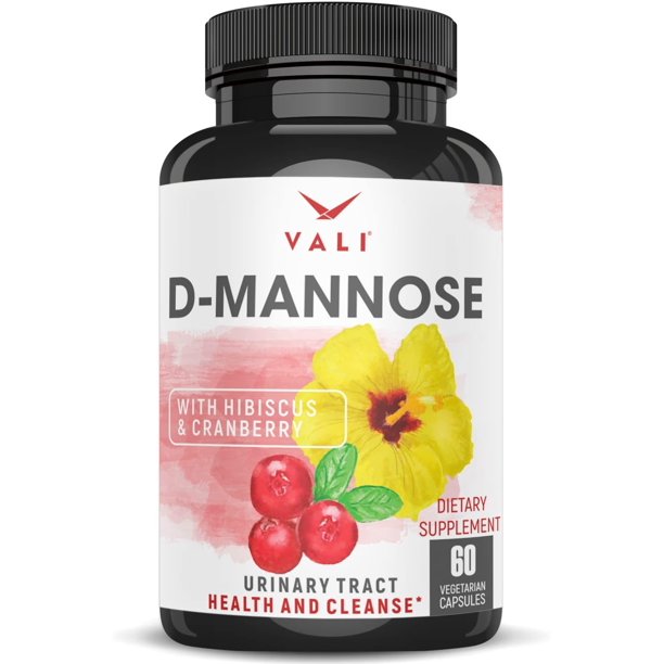 Vali D Mannose With Cranberry And Hibiscus Urinary Tract Supplement 60 Veggie Capsules 7791