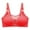 Red, variant on Bras for Women Padded Bra Feature V-Neck Balconette Bra Style W-1145 Black 3XL