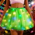 thumbnail image 2 of XIAOCHA Womens LED Light Up Tulle Tutu Skirt Elastic Waist Flashing Festive Party Skirts, 2 of 4