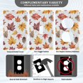 thumbnail image 3 of Yayeee Blank Wall Plate Cover 1-Gang 4.5"x2.7" Home Unused Decorative Outlet, Gray Autumn Leaves, 3 of 7