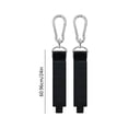 thumbnail image 2 of VQPeo Heavy Duty Garage Storage Hooks with Carabiner Clips – Multi-Purpose Hanging Straps for Tools, Hoses, Bags, and Equipment – Easy No-Drill Organization for Workshops, Basements, and RVs(Black-L), 2 of 5