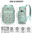 thumbnail image 3 of Travel Cooler Bag - Pioneer Flower Camping Beer Cooler Backpack with Bottle Opener- Waterproof Insulated Picnic Backpacks - Cooler Bag for Beach, 3 of 6
