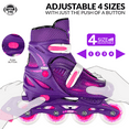 thumbnail image 3 of Crazy Skates Adjustable Inline Skates for Girls and Boys - Adjust to fit 4 Sizes - Model 148, 3 of 7
