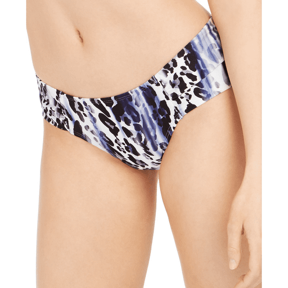 Rachel Roy BLACK Punk Leopard-Print Bikini Swim Bottom, US X-Large